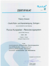 Zertifiktat Inliner Sanierung Greven 224x300