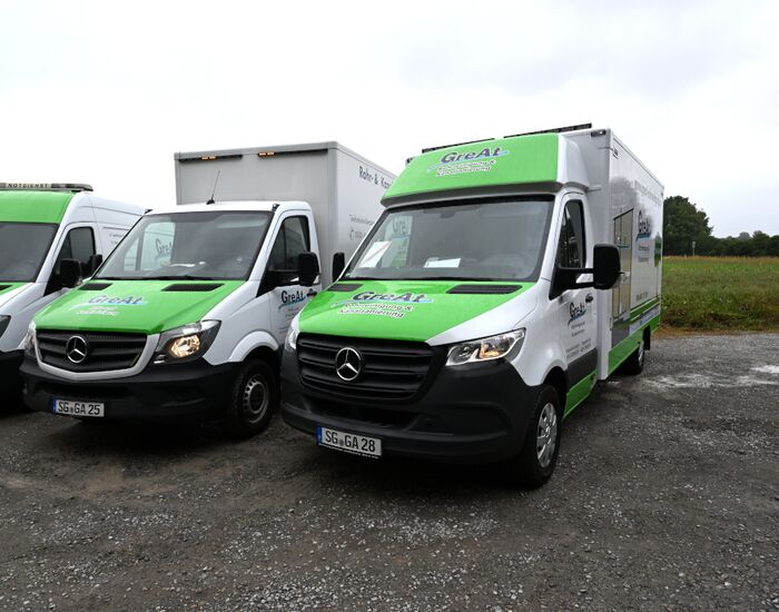 GreAt Rohrreinigung und Kanalsanierung Fuhrpark