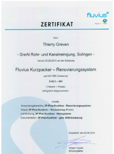 Zertifiktat Inliner Sanierung Greven 224x300